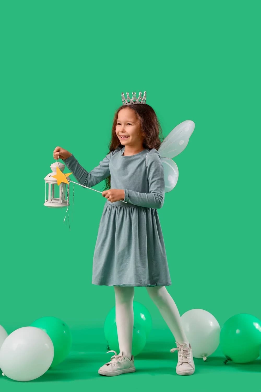 Fairy-themed birthday party setup