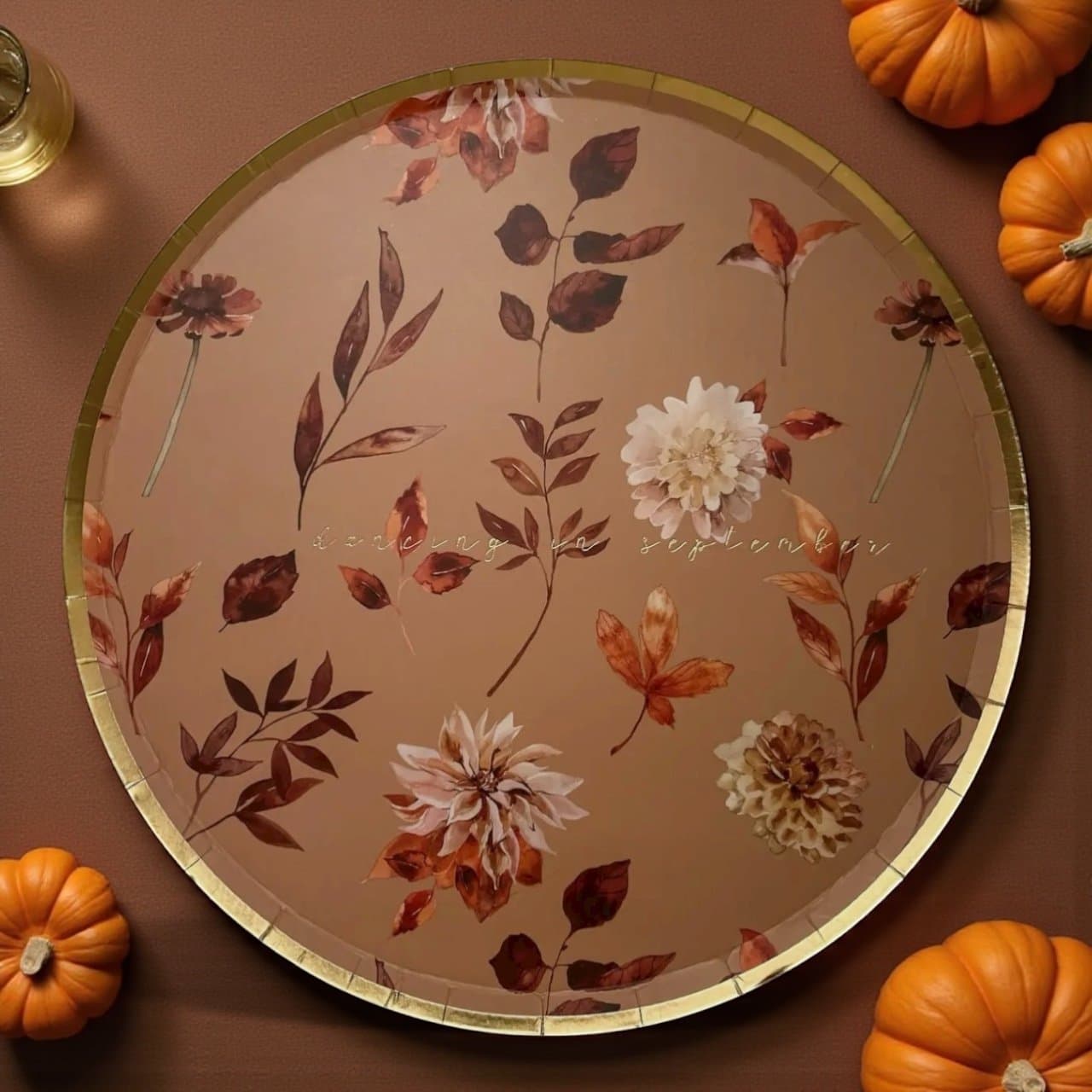 Fall Leaf Dinner Paper Plate (8pcs)