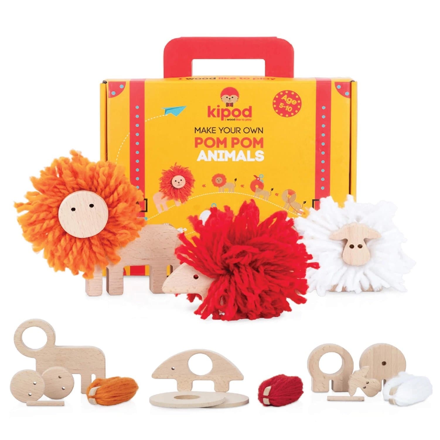 Pom Pom Animals Craft Kit
