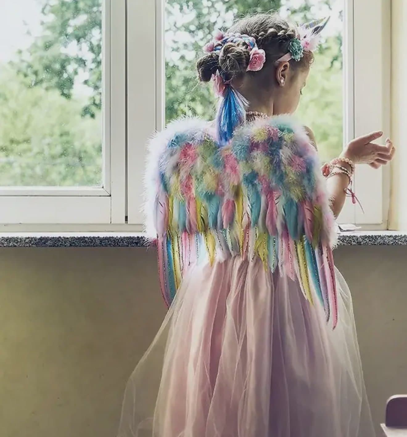 Unicorn Wings & Headband Set