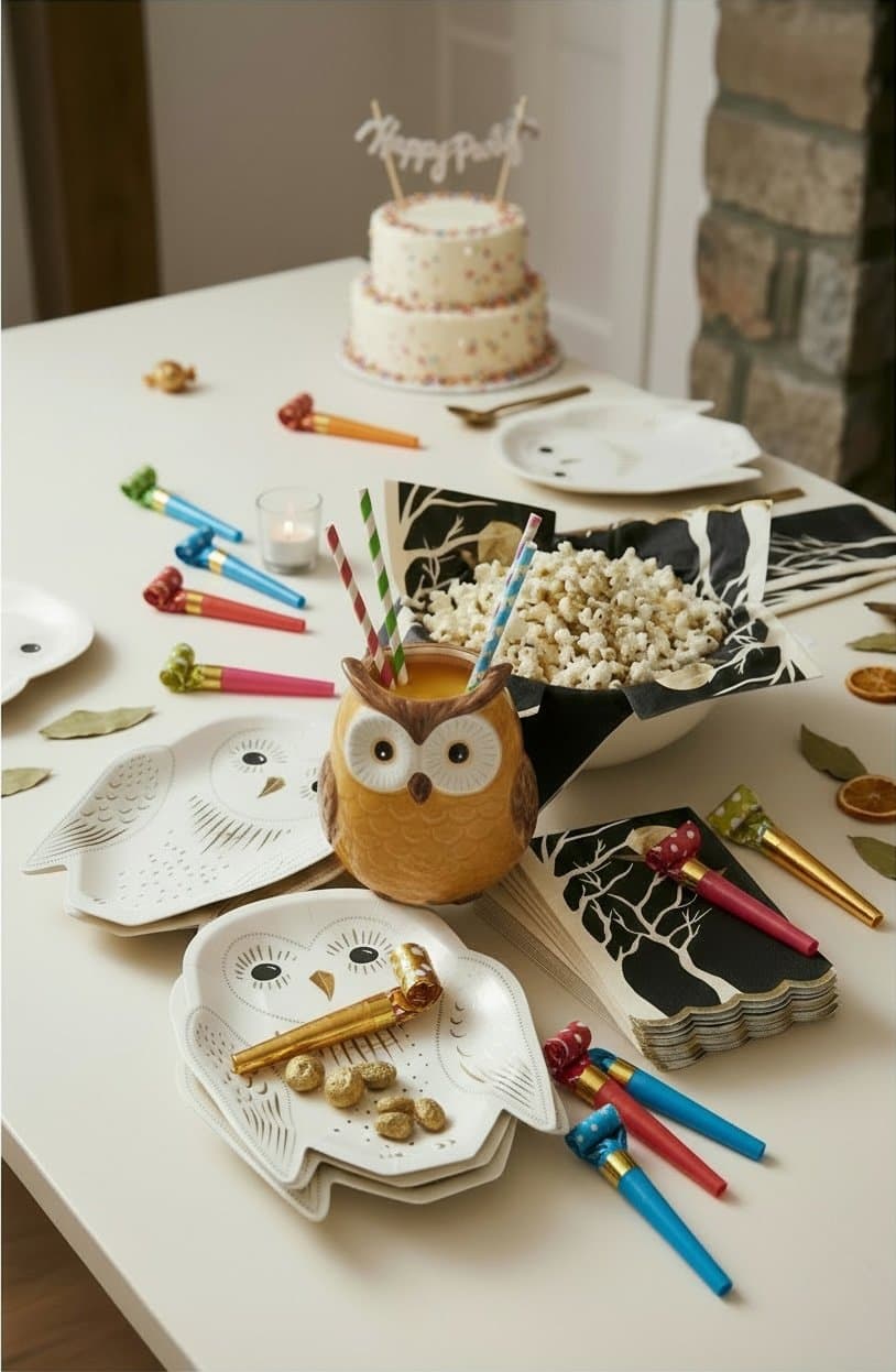 Whimsical Owl Party Plates
