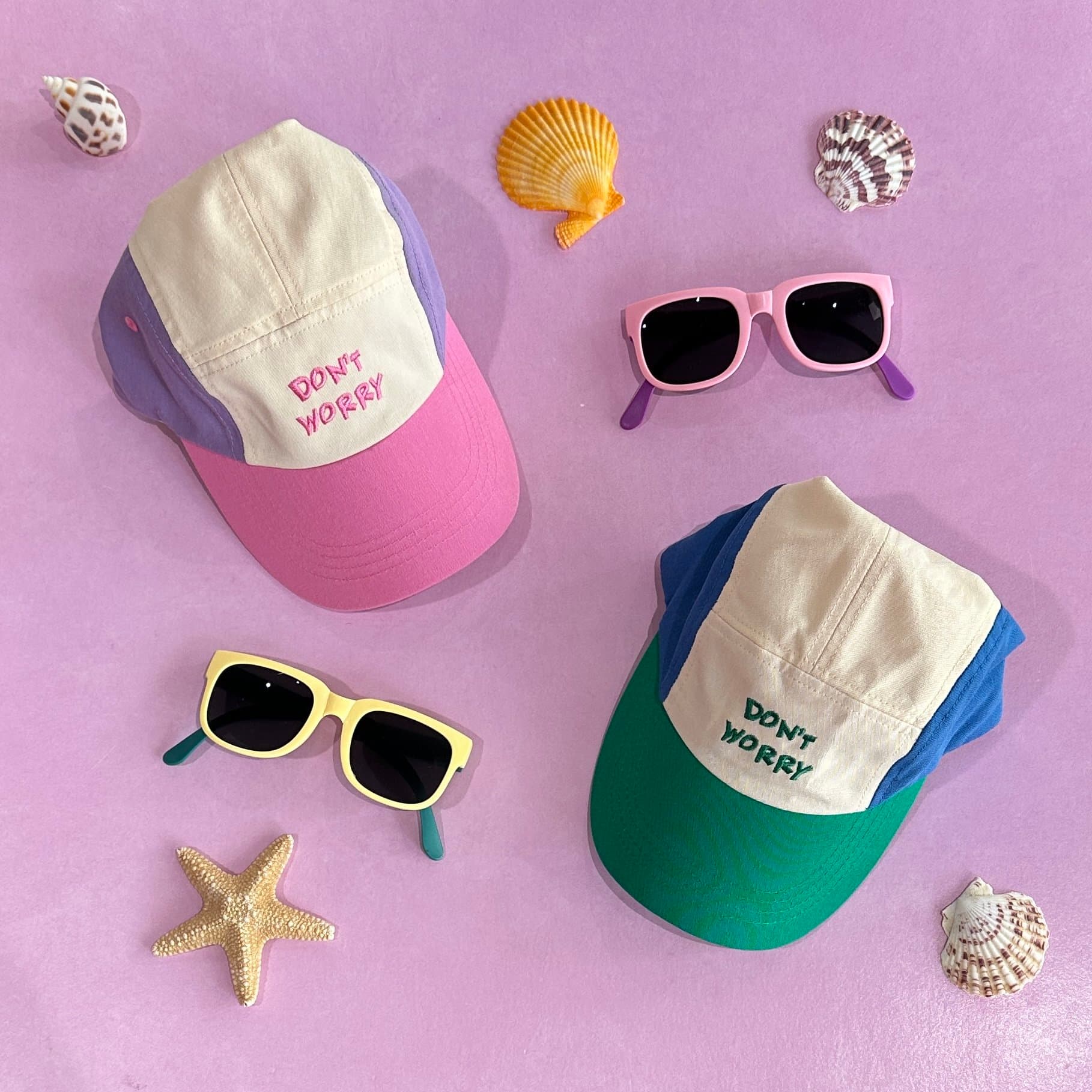 Don't Worry Color Block Hat