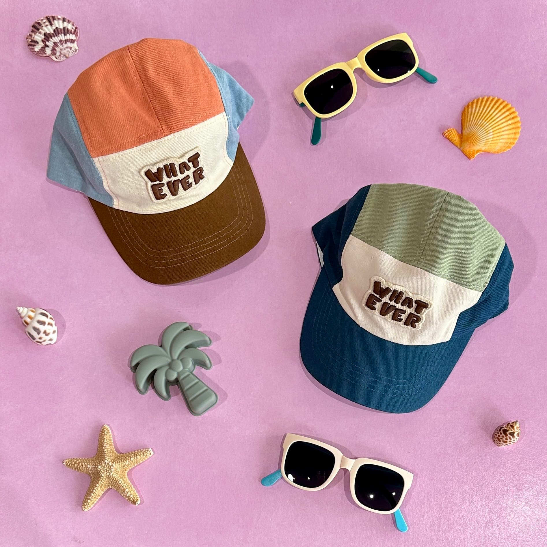 Whatever Color Block Baseball Hat