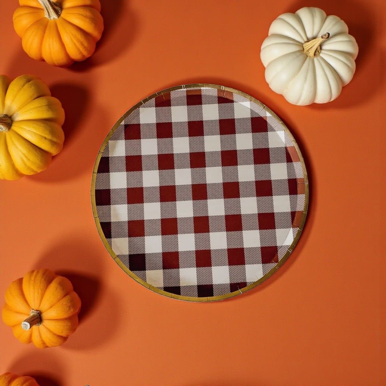 Fall Plaid Plate