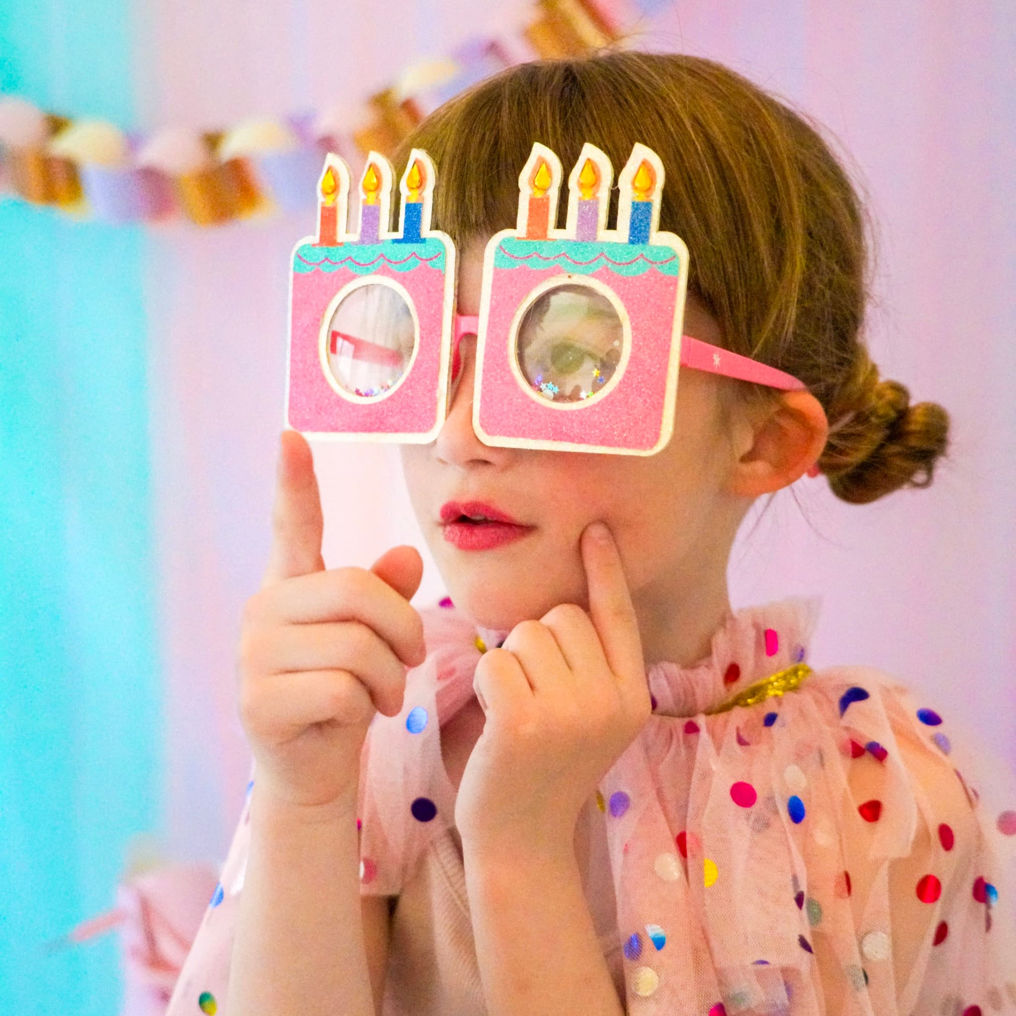 Confetti Cake Novelty Birthday Glasses