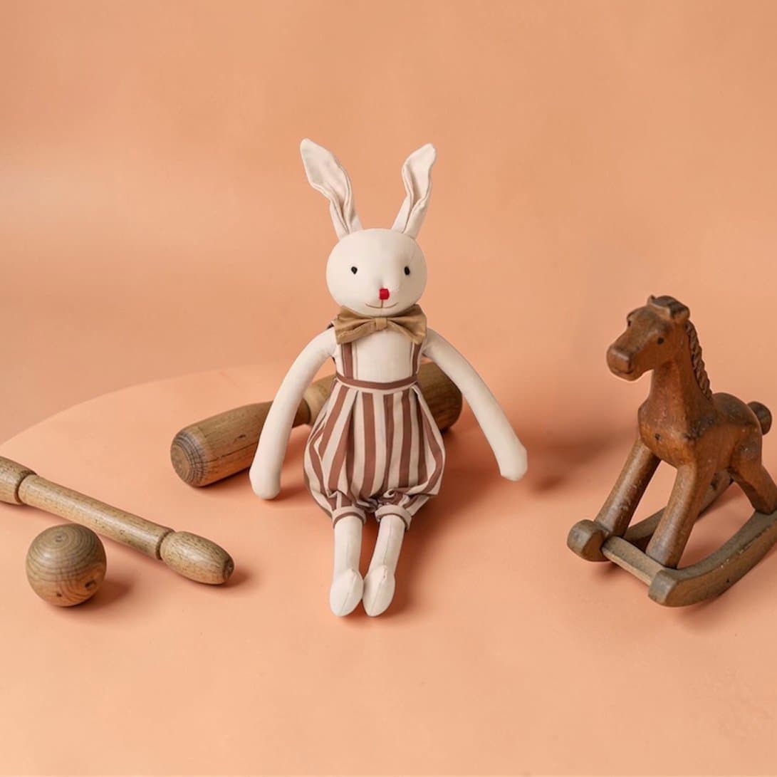 Heirloom Stripe Bunny Stuffed Animal