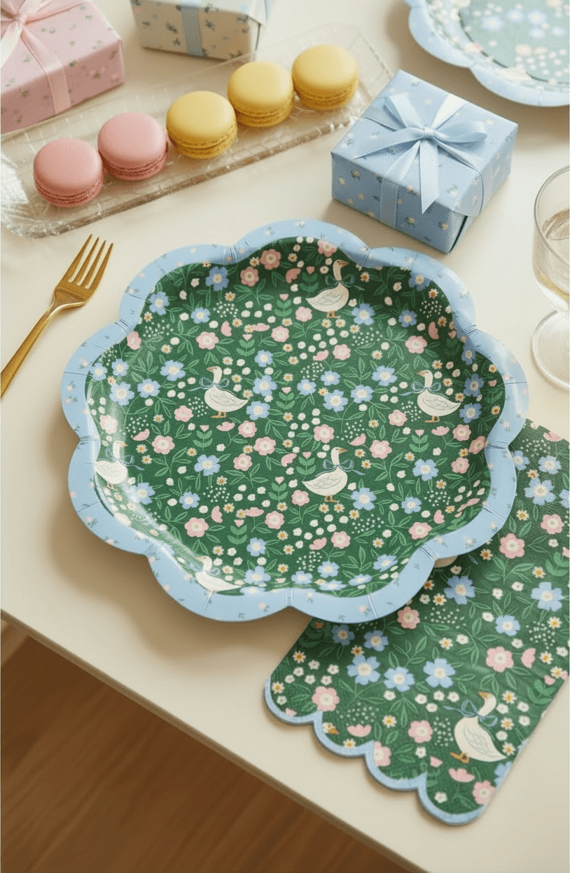 Garden Goose Party Plates