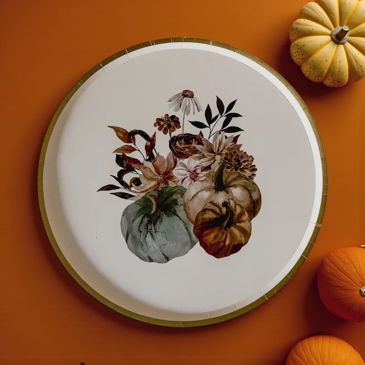 Fall Pumpkin Plate