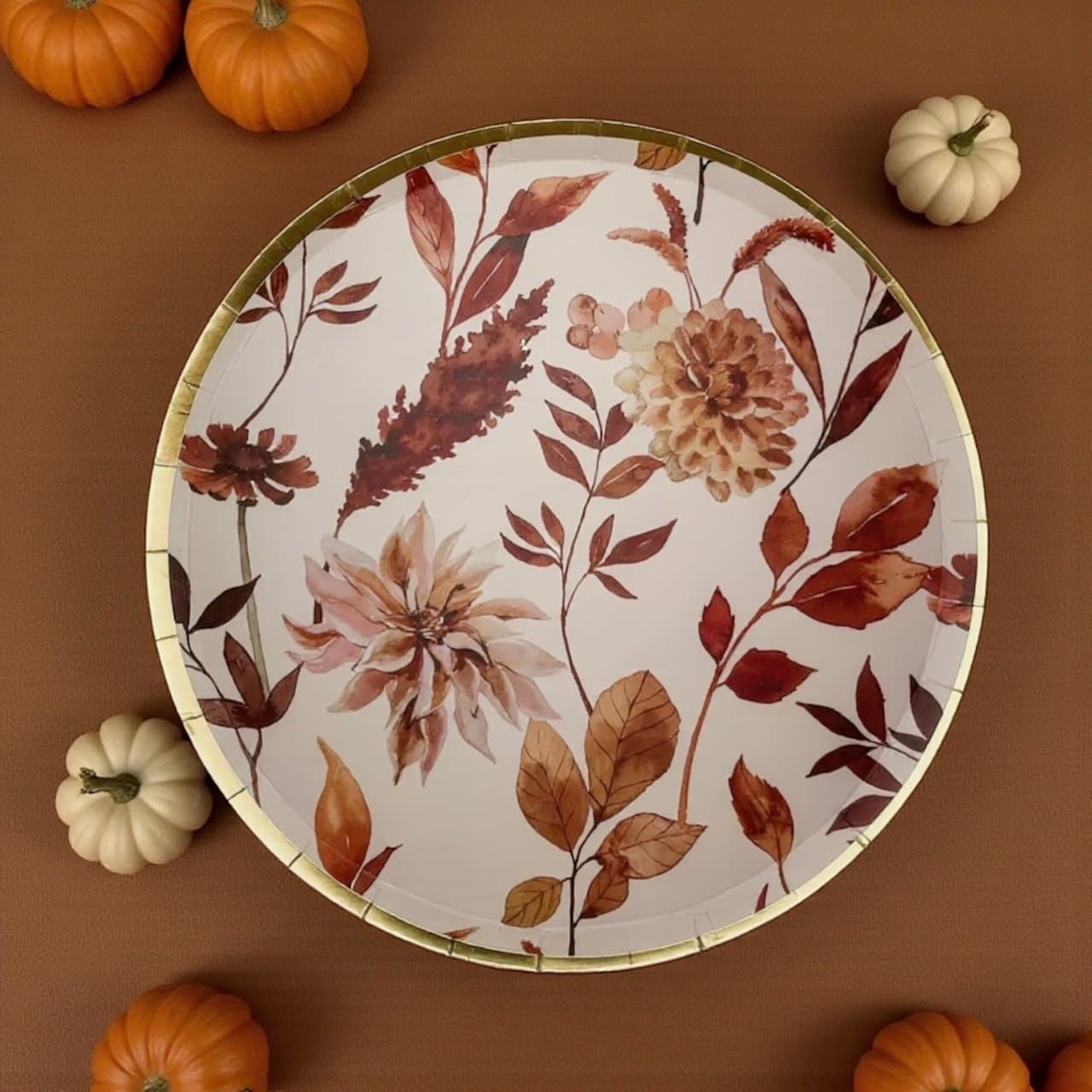 Fall Leaf Paper Plate (8pcs)