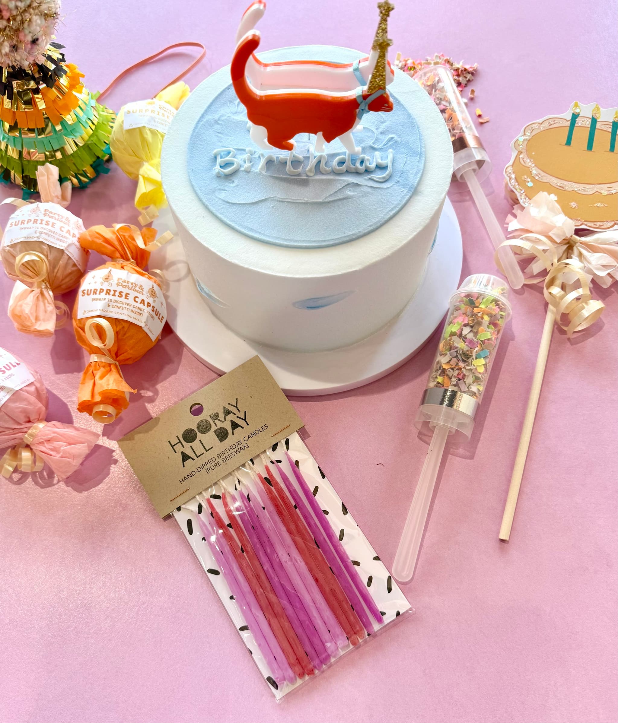 Cat Birthday Candle Holder