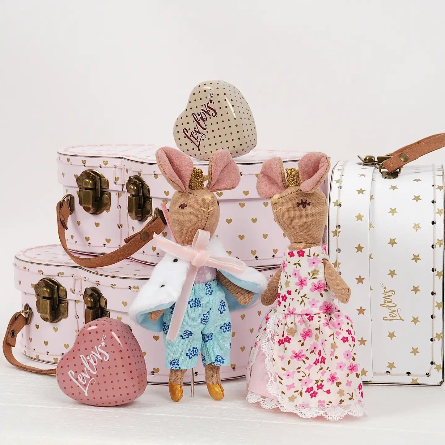 Prince and Princess Mice in a Case