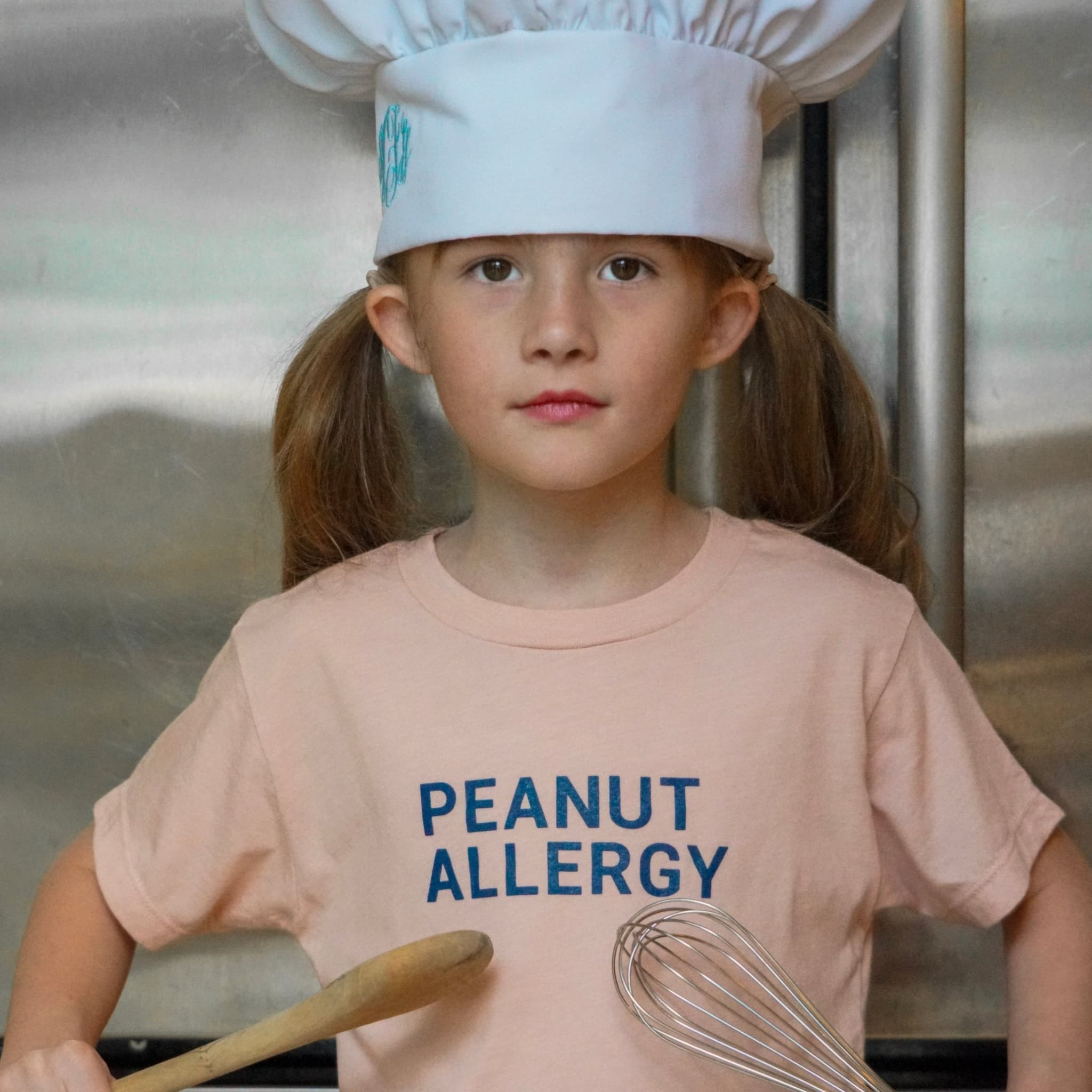Peanut Allergy Tee, Peach
