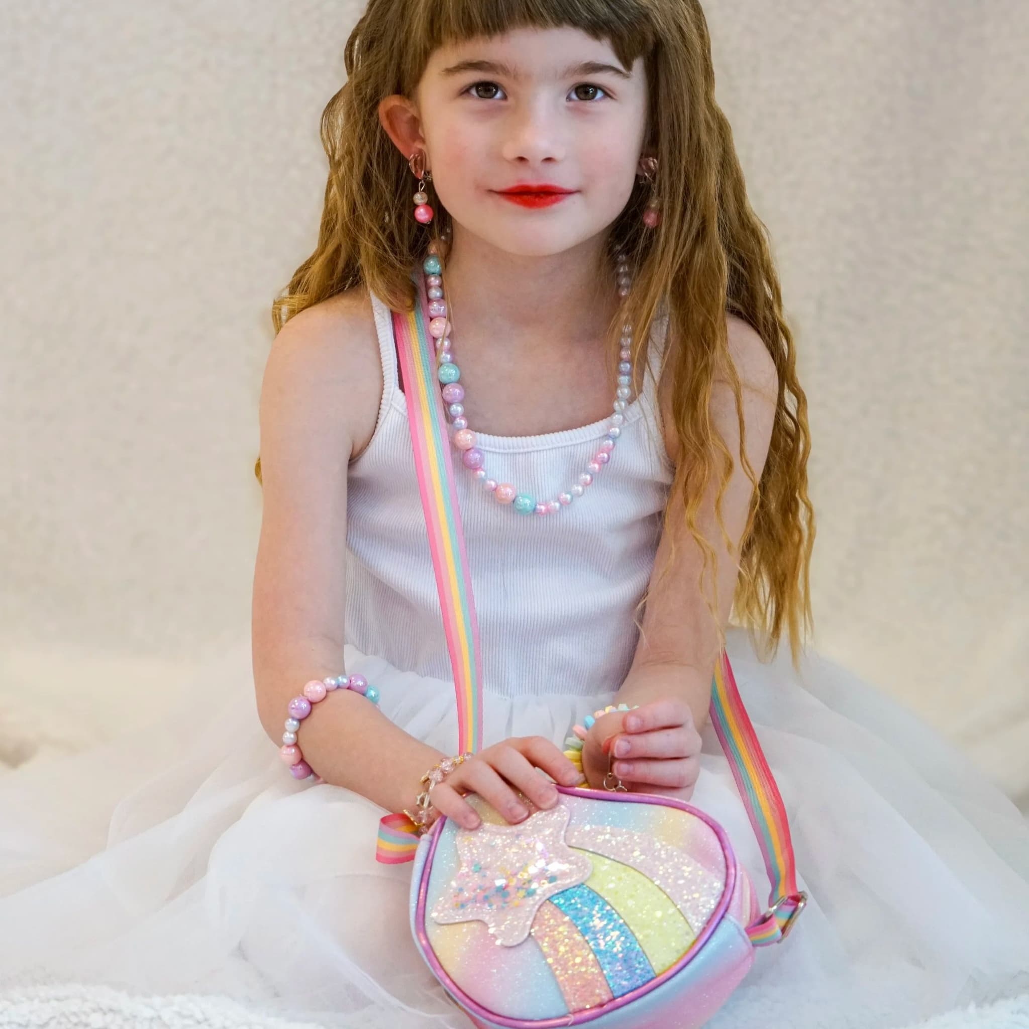 Sparkle Rainbow Crossbody Bag